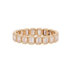 Lab-Created Diamond Band in Solid 14K Yellow Gold | Fine Jewelry